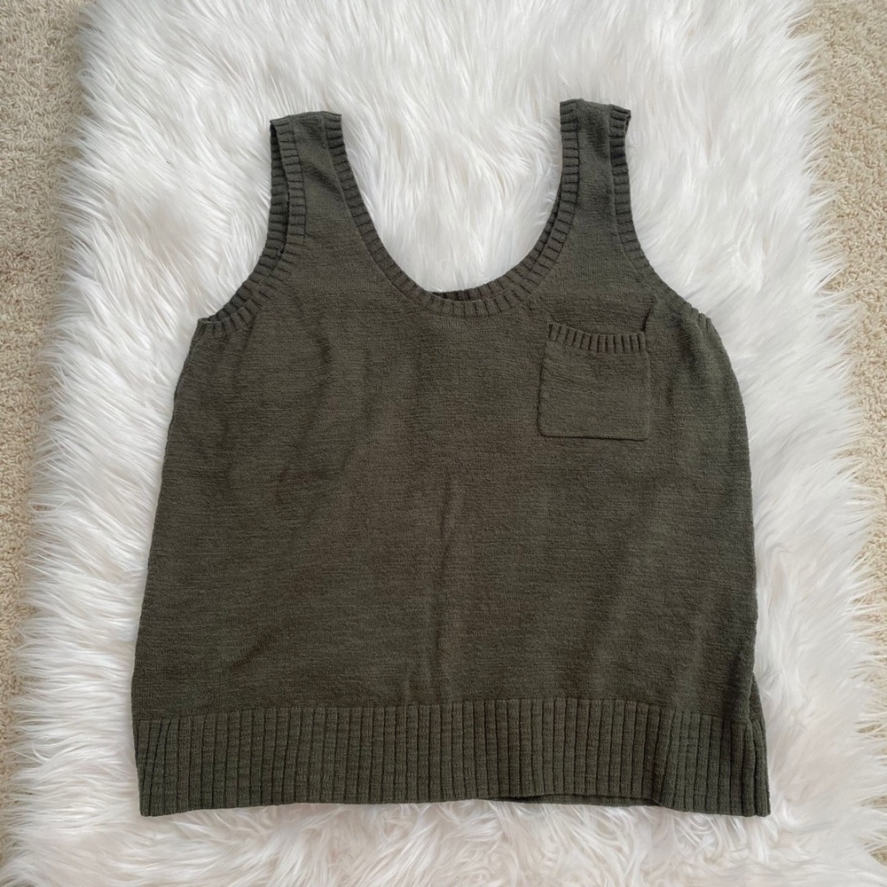 Pocket Sweater Tank